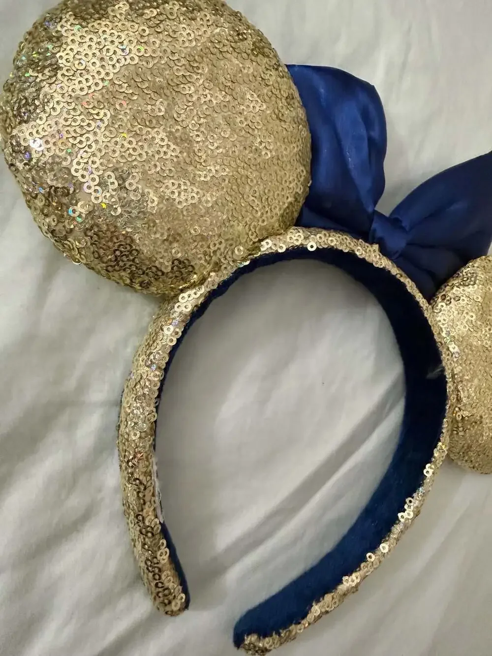 Disney Parks 50th Anniversary EARidescent Gold Sequin Ears Headband
